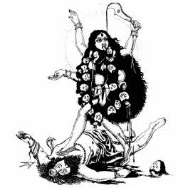 Богиня Кали убивает Асуров-аннунаков